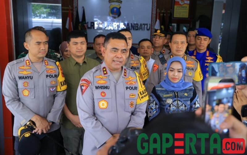 Ket. Gambar : Kapolda Sumut Irjen Pol Whisnu Hermawan Februanto, S.I.K., M.H. Saat Di Mapolres Labuhanbatu