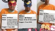 Keterangan Gambar : Terduga Pelaku Saat Diamankan