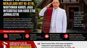 Albert Hutagaol: Menjelang HUT ke-81 RI, Wartawan Harus Menjaga Integritas dan Kode Etik Jurnalistik