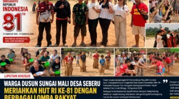 Semarak HUT Kemerdekaan RI ke-81, Masyarakat Dusun Sungai Mali Desa Seberu Gelar Beraneka-ragam Perlombaan Rakyat