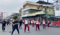 Sambut Hari Lalu Lintas Bhayangkara ke-71, CFD Rantauprapat Dirangkai Olahraga dan Pelayanan Samsat