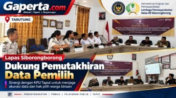 Jaga Hak Pilih Warga Binaan, Lapas Siborongborong Bersinergi dengan KPU Taput dalam Pemutakhiran Data