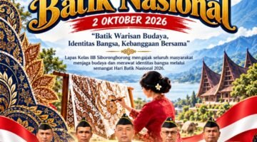 Dari Sehelai Kain, Pesan Merawat Warisan Bangsa: Lapas Siborongborong Maknai Hari Batik Nasional 2026