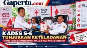 Bukan sekadar menghadiri kegiatan seremonial, Kepala Desa S-6 menunjukkan kepedulian melalui partisipasi langsung dalam aksi donor darah. Kolaborasi pemerintah desa, tenaga kesehatan, dan PMI menjadi wujud nyata pelayanan yang mengedepankan keselamatan serta kesehatan masyarakat.