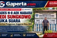 Menjawab isu penggunaan anggaran pendidikan, Kepala Desa N-8 Aek Nabara memaparkan sejumlah kegiatan yang dibiayai melalui APBDes 2025. Ia menegaskan pentingnya transparansi, pertanggungjawaban, dan penyampaian informasi publik berdasarkan data yang dapat diuji.